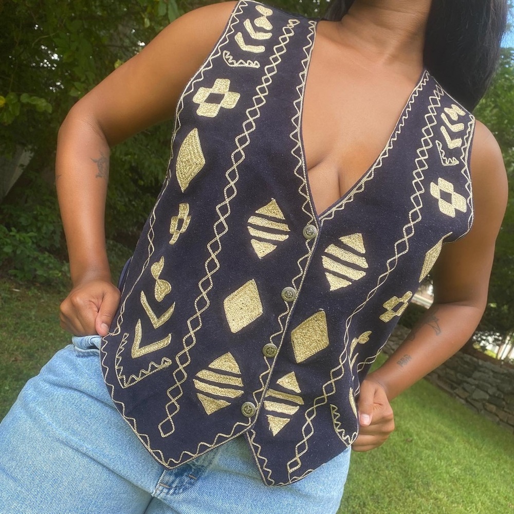 80’s Cheyenne Autumn Leather vest
